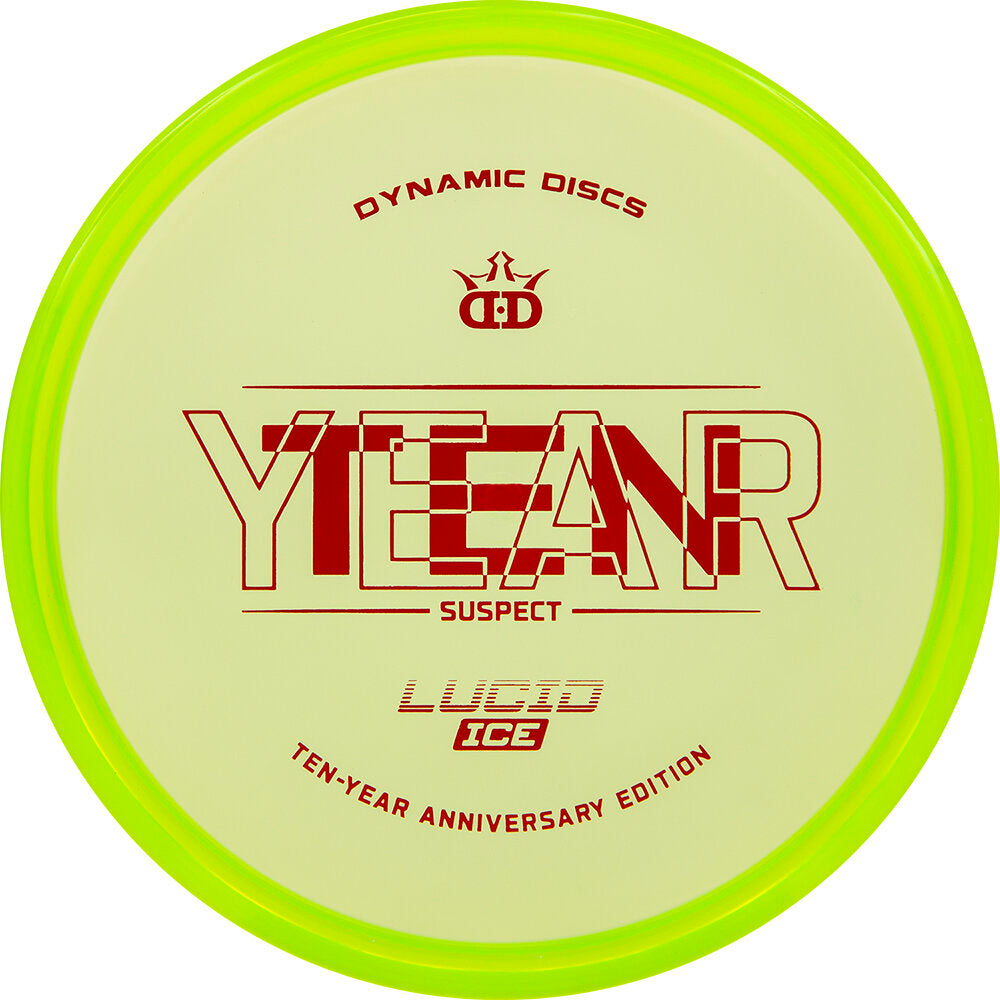 Dynamic Discs Lucid Ice Suspect 10 Year Anniversary