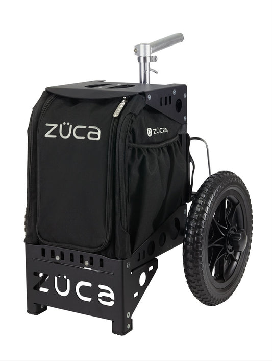 Zuca Compact Disc Golf Cart - Black / Black