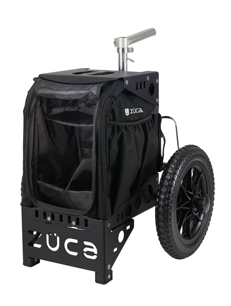 Zuca Compact Disc Golf Cart - Black / Black