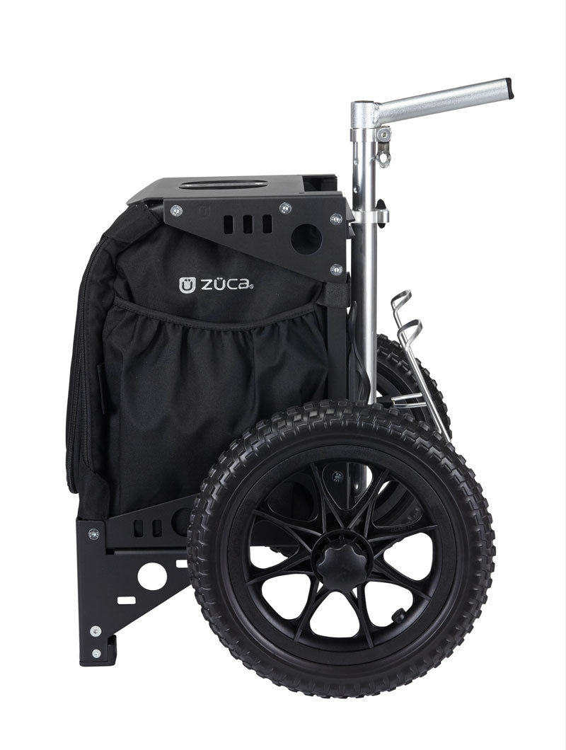 Zuca Compact Disc Golf Cart - Black / Black