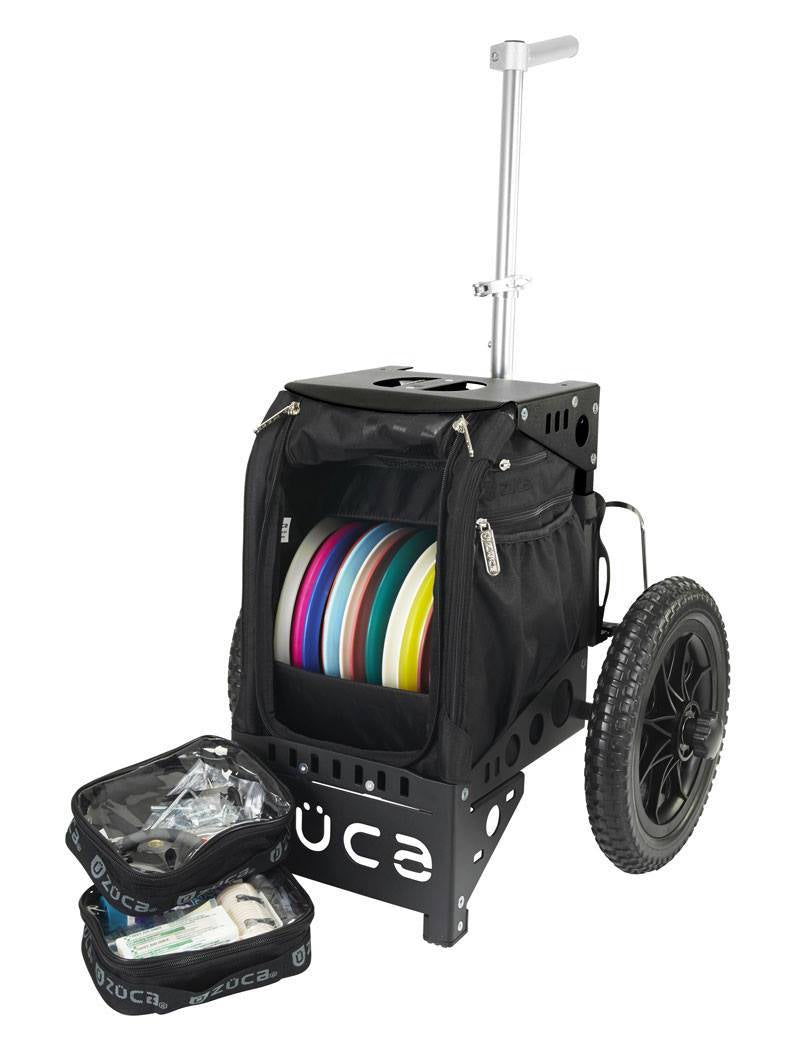 Zuca Compact Disc Golf Cart - Black / Black