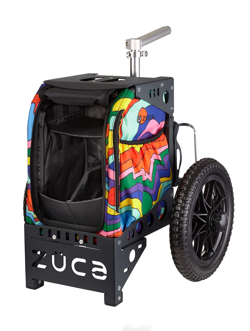 Zuac Compact Disc Golf Cart - Smooth Roller / Black