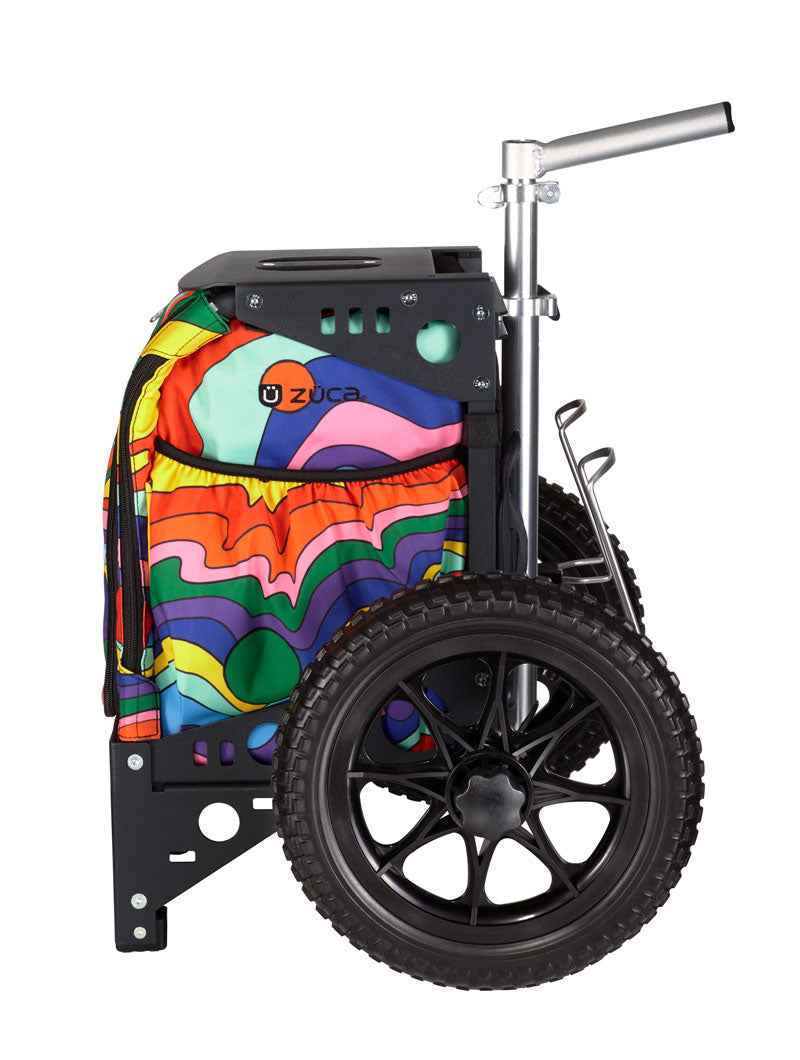 Zuac Compact Disc Golf Cart - Smooth Roller / Black