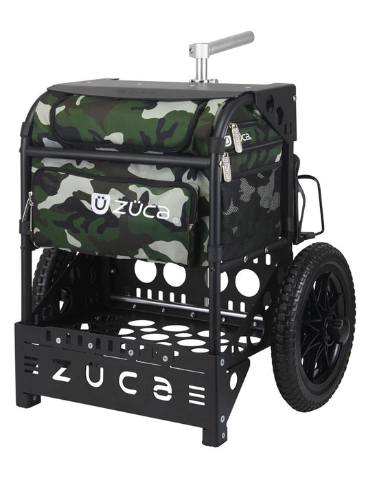 Zuca Transit Disc Golf Cart - Woodland Camo / Black