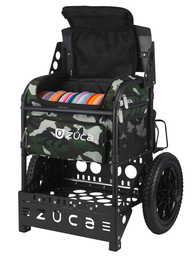 Zuca Transit Disc Golf Cart - Woodland Camo / Black