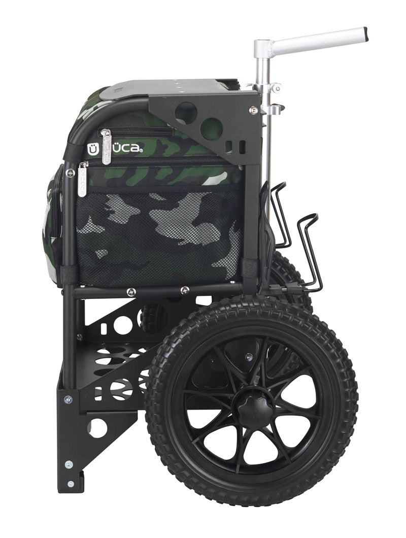 Zuca Transit Disc Golf Cart - Woodland Camo / Black