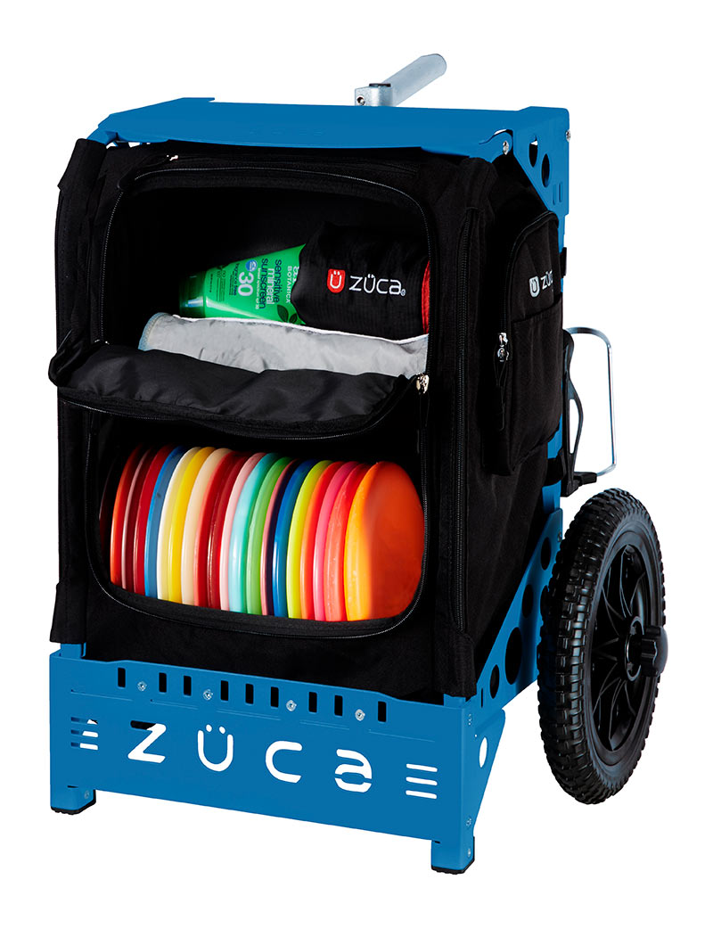 Zuca Trekker LB Disc Golf Cart - Black / Blue