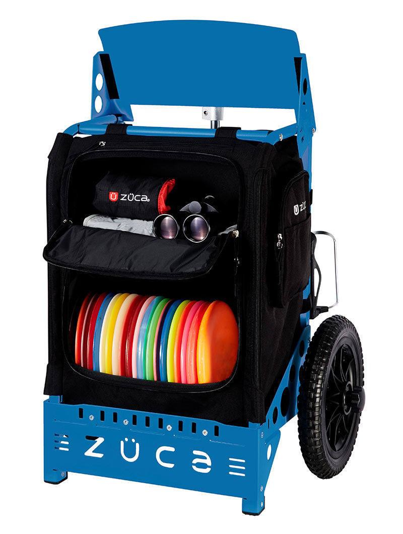 Zuca Trekker LB Disc Golf Cart - Black / Blue