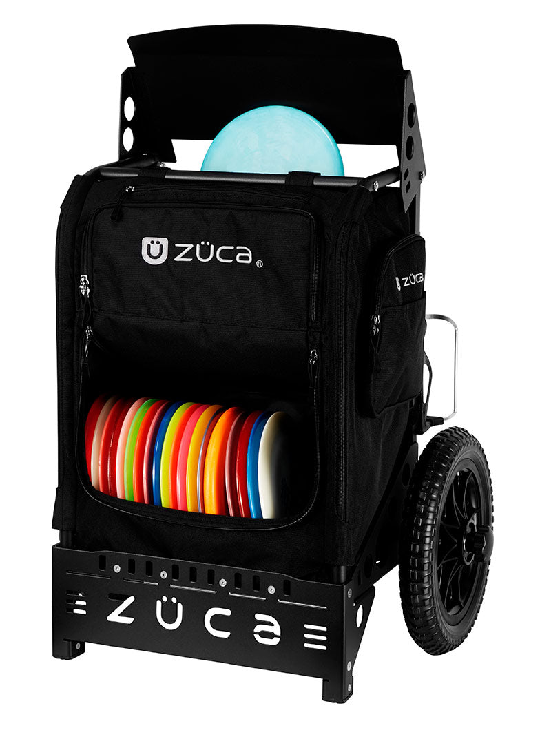 Zuca Trekker LG Disc Golf Cart - Black / Black