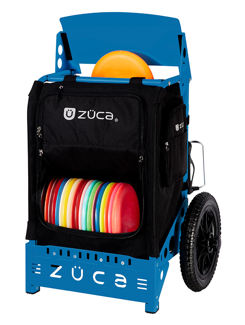 Zuca Trekker LB Disc Golf Cart - Black / Blue