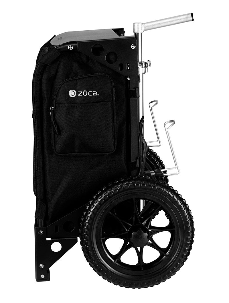 Zuca Trekker LG Disc Golf Cart - Black / Black