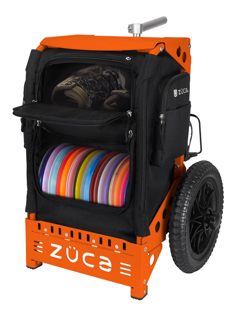 Zuca Trekker Disc Golf Cart - Black / Orange