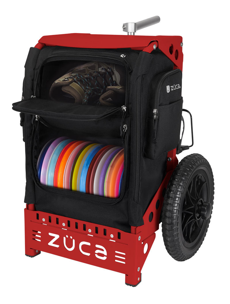 Zuca Trekker Disc Golf Cart - Black / Red