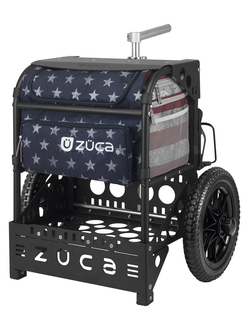 Zuca Transit Disc Golf Cart - Old Glory/Matte Black