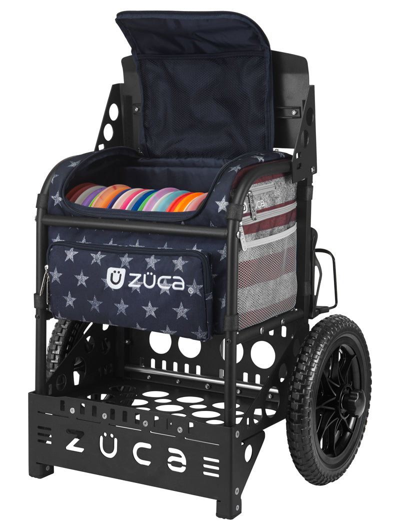 Zuca Transit Disc Golf Cart - Old Glory/Matte Black