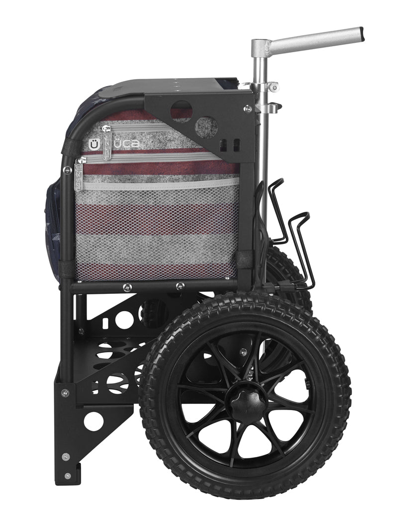 Zuca Transit Disc Golf Cart - Old Glory/Matte Black